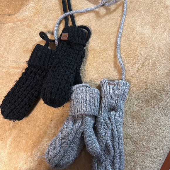 Roots Accessories - Two pair of roots mittens